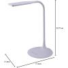 imageBLACKDECKER PureOptics LED VLED1819BD Battery LED Desk Lamp Dimmable with Adjustable Color Temperature 4 Hour Battery Life Rechargeable Eco Friendly WhiteCircle Base