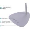 imageBLACKDECKER PureOptics LED VLED1819BD Battery LED Desk Lamp Dimmable with Adjustable Color Temperature 4 Hour Battery Life Rechargeable Eco Friendly WhiteTriangle Base