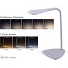 imageBLACKDECKER PureOptics LED VLED1819BD Battery LED Desk Lamp Dimmable with Adjustable Color Temperature 4 Hour Battery Life Rechargeable Eco Friendly WhiteTriangle Base