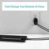 imageBLACKDECKER QuickCharge PD Wall Charger 2Port 38W  USB ampamp Type C Wall Plug  Compact Power Block USB C  Fast Charger Adapter Power Delivery ampamp Qualcomm QC 30  Perfect for Home Office TravelBlack