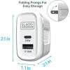 imageBLACKDECKER QuickCharge PD Wall Charger 2Port 38W  USB ampamp Type C Wall Plug  Compact Power Block USB C  Fast Charger Adapter Power Delivery ampamp Qualcomm QC 30  Perfect for Home Office TravelWhite