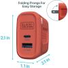 imageBLACKDECKER QuickCharge PD Wall Charger 2Port 38W  USB ampamp Type C Wall Plug  Compact Power Block USB C  Fast Charger Adapter Power Delivery ampamp Qualcomm QC 30  Perfect for Home Office TravelCoral Rose