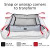 imageBLACKDECKER Small Dog 4 in 1 Snap Pet Bed Low Profile Sofa Cover Mat Crate Liner Soft Breathable Pet Bed Premium Bedding 20 in x 16 in Small RedBlack