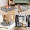 imageBLACKDECKER Small Dog 4 in 1 Snap Pet Bed Low Profile Sofa Cover Mat Crate Liner Soft Breathable Pet Bed Premium Bedding 20 in x 16 in Small RedBlack