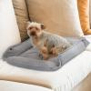 imageBLACKDECKER Small Dog 4 in 1 Snap Pet Bed Low Profile Sofa Cover Mat Crate Liner Soft Breathable Pet Bed Premium Bedding 20 in x 16 in Small RedGrey