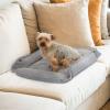 imageBLACKDECKER Small Dog 4 in 1 Snap Pet Bed Low Profile Sofa Cover Mat Crate Liner Soft Breathable Pet Bed Premium Bedding 20 in x 16 in Small RedGrey