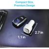 imageBLACKDECKER USB C Car Charger Compact 38W 2Port LED Indicator Type C Charger with Power DeliveryQuick Charge Compatible with iPhone 16 15 14 13 12 Series Pixel 3 2 XL iPad Pro MoreWhite