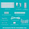 imageBLACKDECKER Works with Alexa Smart Under Cabinet Lighting Kit Adjustable LEDs 3 9quot Bars White9 4Bar