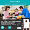 imageBLACKDECKER Works with Alexa Smart Under Cabinet Lighting Kit Adjustable LEDs 3 9quot Bars White9 6Bar