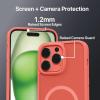 imageBLACKDECKER for iPhone 14 Cases Compatible with MagSafe Shockproof MilitaryGrade Protection Magnetic Phone Case for iPhone 14 Blue Changeable Buttons LanyardCoral Rose