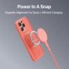 imageBLACKDECKER for iPhone 14 Cases Compatible with MagSafe Shockproof MilitaryGrade Protection Magnetic Phone Case for iPhone 14 Blue Changeable Buttons LanyardCoral Rose