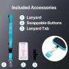 imageBLACKDECKER for iPhone 14 Cases Compatible with MagSafe Shockproof MilitaryGrade Protection Magnetic Phone Case for iPhone 14 Blue Changeable Buttons LanyardLoch Ness