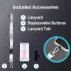 imageBLACKDECKER for iPhone 14 Cases Compatible with MagSafe Shockproof MilitaryGrade Protection Magnetic Phone Case for iPhone 14 Blue Changeable Buttons LanyardWhite