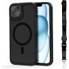 imageBLACKDECKER for iPhone 14 Cases Compatible with MagSafe Shockproof MilitaryGrade Protection Magnetic Phone Case for iPhone 14 Blue Changeable Buttons LanyardBlack
