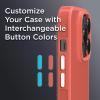 imageBLACKDECKER for iPhone 15 Case Compatible with MagSafe Shockproof MilitaryGrade Protection Magnetic Phone Case for iPhone 15 Pro Max Blue Changeable Buttons ampamp LanyardCoral Rose