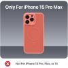 imageBLACKDECKER for iPhone 15 Case Compatible with MagSafe Shockproof MilitaryGrade Protection Magnetic Phone Case for iPhone 15 Pro Max Blue Changeable Buttons ampamp LanyardCoral Rose