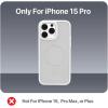 imageBLACKDECKER for iPhone 15 Case Compatible with MagSafe Shockproof MilitaryGrade Protection Magnetic Phone Case for iPhone 15 Pro Max Blue Changeable Buttons ampamp LanyardWhite