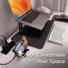 imageBlackDecker Faux Leather Desk Mat for Keyboard and Mouse  Protective Desk Decor  Gaming Work from Home Office AccessoryBlack