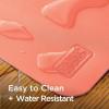 imageBlackDecker Faux Leather Desk Mat for Keyboard and Mouse  Protective Desk Decor  Gaming Work from Home Office AccessoryCoral Rose