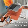 imageBlackDecker Faux Leather Desk Mat for Keyboard and Mouse  Protective Desk Decor  Gaming Work from Home Office AccessoryCoral Rose
