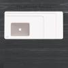 imageBlackDecker Faux Leather Desk Mat for Keyboard and Mouse  Protective Desk Decor  Gaming Work from Home Office AccessoryWhite