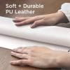 imageBlackDecker Faux Leather Desk Mat for Keyboard and Mouse  Protective Desk Decor  Gaming Work from Home Office AccessoryWhite
