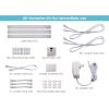 imagePureOptics LED Under Cabinet Kit with Motion Sensor Dimmable Kitchen Accent Lights ToolFree Install Cool White 4000k 9quot Length 9quot   LEDUC93CKCool White