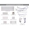 imagePureOptics LED Under Cabinet Kit with Motion Sensor Dimmable Kitchen Accent Lights ToolFree Install Cool White 4000k 9quot Length 9quot   LEDUC93CKDaylight