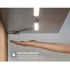 imagePureOptics LED Under Cabinet Kit with Motion Sensor Dimmable Kitchen Accent Lights ToolFree Install Cool White 4000k 9quot Length 9quot   LEDUC93CKDaylight