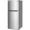 imageBLACKDECKER 121 Cu Ft Top Mount Refrigerator with Freezer 2 Door Refrigerator with Top Freezer and Adjustable Temperature Control ENERGY STAR BR1210HS Stainless Steel LookStainless Steel Look