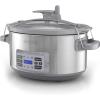 imageBLACKDECKER 7Quart Digital Slow Cooker SCD7007SSD Temperature Probe SousVide Locking Lid Removable Stoneware CrockDeluxe Slow Cooker