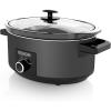 imageBLACKDECKER 7Quart Digital Slow Cooker SCD7007SSD Temperature Probe SousVide Locking Lid Removable Stoneware CrockStandard Manual Slow Cooker