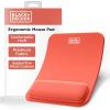 imageBLACKDECKER Ergonomic Mouse Pad Wrist Support  Comfortable Mouse Pad Wrist Rest  Wrist Relief Gel Mousepad  NonSlip Base Aesthetic Mousepad for Gaming Home Office  Perfect for Computer LaptopCoral Rose