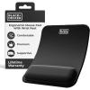 imageBLACKDECKER Ergonomic Mouse Pad Wrist Support  Comfortable Mouse Pad Wrist Rest  Wrist Relief Gel Mousepad  NonSlip Base Aesthetic Mousepad for Gaming Home Office  Perfect for Computer LaptopBlack