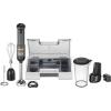 imageBLACKDECKER Kitchen Wand Cordless Immersion Blender 3 in 1 Multi Tool Set Hand Blender with Charging Dock Whisk and Milk Frother Red BCKM1013KS06Grey