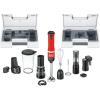imageBLACKDECKER Kitchen Wand Cordless Immersion Blender 6 in 1 Multi Tool Set Hand Blender with Charging Dock Red BCKM1016KS06Red