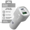 imageBLACKDECKER USB C Car Charger Compact 38W 2Port LED Indicator Type C Charger with Power DeliveryQuick Charge Compatible with iPhone 16 15 14 13 12 Series Pixel 3 2 XL iPad Pro MoreWhite