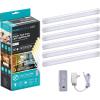 imageBLACKDECKER Works with Alexa Smart Under Cabinet Lighting Kit Adjustable LEDs 3 9quot Bars White9 6Bar