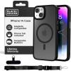 imageBLACKDECKER for iPhone 14 Cases Compatible with MagSafe Shockproof MilitaryGrade Protection Magnetic Phone Case for iPhone 14 Blue Changeable Buttons LanyardBlack