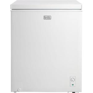 imageBLACKDECKER 13 Cu Ft Chest Freezer Deep Freezer with Top Opening Freezer Chest with 2 Removable Storage Baskets Mechanical Temperature Control Manual Defrost R600a RefrigerantBCF1300EWhite51 Cu Ft