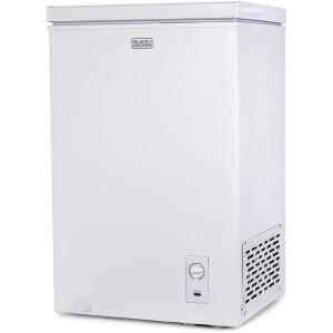 imageBLACKDECKER 13 Cu Ft Chest Freezer Deep Freezer with Top Opening Freezer Chest with 2 Removable Storage Baskets Mechanical Temperature Control Manual Defrost R600a RefrigerantBCF1300EWhite27 Cu Ft