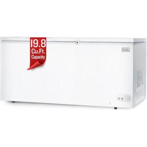 imageBLACKDECKER 13 Cu Ft Chest Freezer Deep Freezer with Top Opening Freezer Chest with 2 Removable Storage Baskets Mechanical Temperature Control Manual Defrost R600a RefrigerantBCF1300EWhite198 CuFt