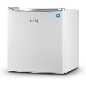 imageBLACKDECKER 17 Cu Ft Compact Refrigerator ENERGY STAR Certified Single Door Mini Fridge with Chiller Compartment Personal Fridge for Home or Dorm Room R600a Refrigerant BCRK17VStainless LookWhite