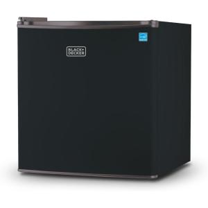 imageBLACKDECKER 17 Cu Ft Compact Refrigerator ENERGY STAR Certified Single Door Mini Fridge with Chiller Compartment Personal Fridge for Home or Dorm Room R600a Refrigerant BCRK17VStainless LookBlack