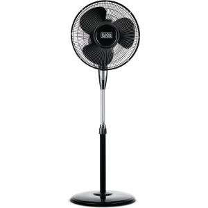 imageBLACKDECKER 18Inch Stand Fan with Pedestal Base Height Adjustable Pedestal Fan with Remote and Touch Control Panel Free Standing Fan with 90Degree Oscillating and 3Speed Settings BlackBlack