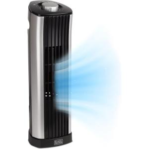 imageBLACKDECKER 36quot Digital Tower Fan with Remote Control 3 Speed Settings Oscillation Function Timer up to 8 Hours Fan for Bedroom or Desk 3 Modes BFTR36B Black14 Inches