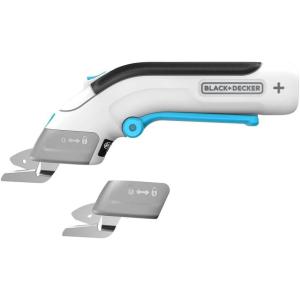 imageBLACKDECKER 4V MAX Cordless Electric Fabric Craft Scissors USB Rechargeable BCSC115FF