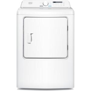 imageBLACKDECKER 80 Cu Ft Electric Front Load Dryer with Steam Clothes Dryer with LED Display 12 Cycle Selections ENERGY STAR 240V Machine Requires Professional Installation BFLD80ME White7 Cu Ft