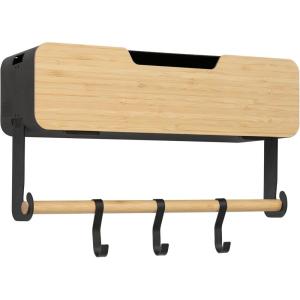 imageBLACKDECKER BLACK  DECKER BLACK HANGING RACK SYSTEMSHELF WDOOR BDSTKT282BKBlack Hanging Rack Door