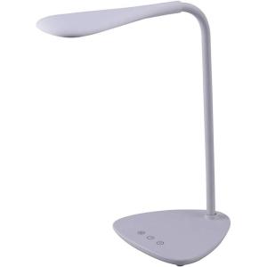 imageBLACKDECKER PureOptics LED VLED1819BD Battery LED Desk Lamp Dimmable with Adjustable Color Temperature 4 Hour Battery Life Rechargeable Eco Friendly WhiteTriangle Base